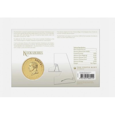 AUSTRALIE 1 Dollar Argent 1 Once KOOKABURRA 2025 Marque Sydney ⏰