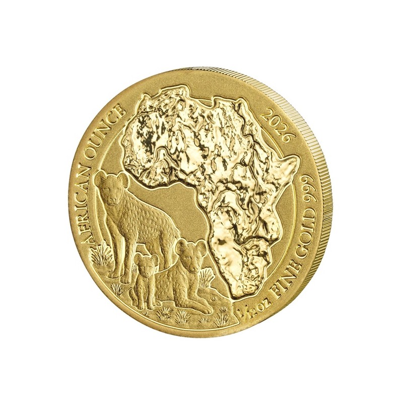 RWANDA 100 RWF Or 1/12 Once Hyène tachetée 2026
