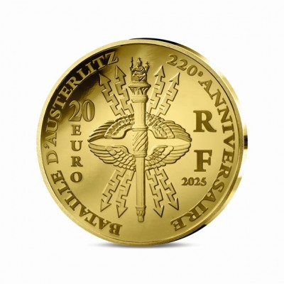 FRANCE 20 Euro 1/10 Once Or BE Napoléon Austerlitz 1805 2025
