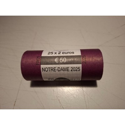 FRANCE 2 Euro commémorative Notre Dame de Paris 2025 UNC