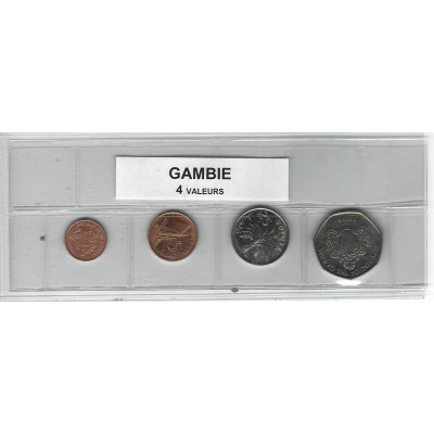 Gambie série de 4 pièces de monnaie