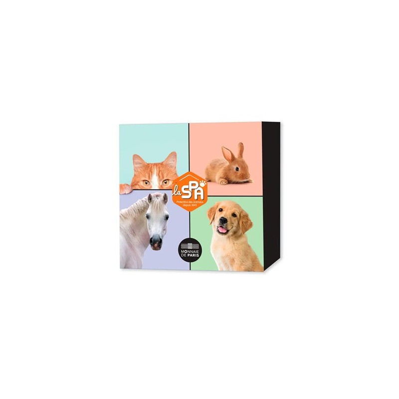 FRANCE 180 ans de la SPA 4 x 5 Euro Animaux 2025