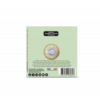 FRANCE 180 ans de la SPA 5 Euro Chien 2025