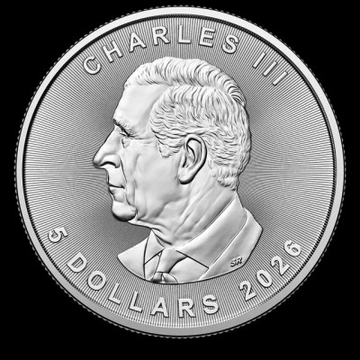 CANADA 5 Dollars Argent 1 Once Maple Leaf 2026