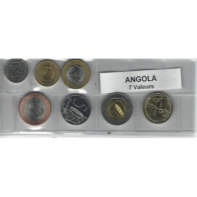 Angola série de 7 pièces de monnaie