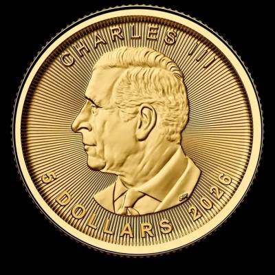 CANADA 5 Dollars Or 1/10 Once Maple Leaf 2026 ⏰