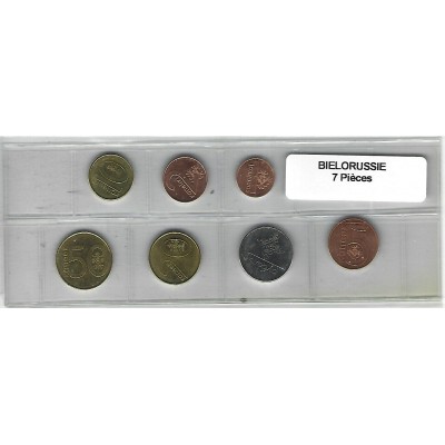 Biélorussie série de 7 pièces de monnaie
