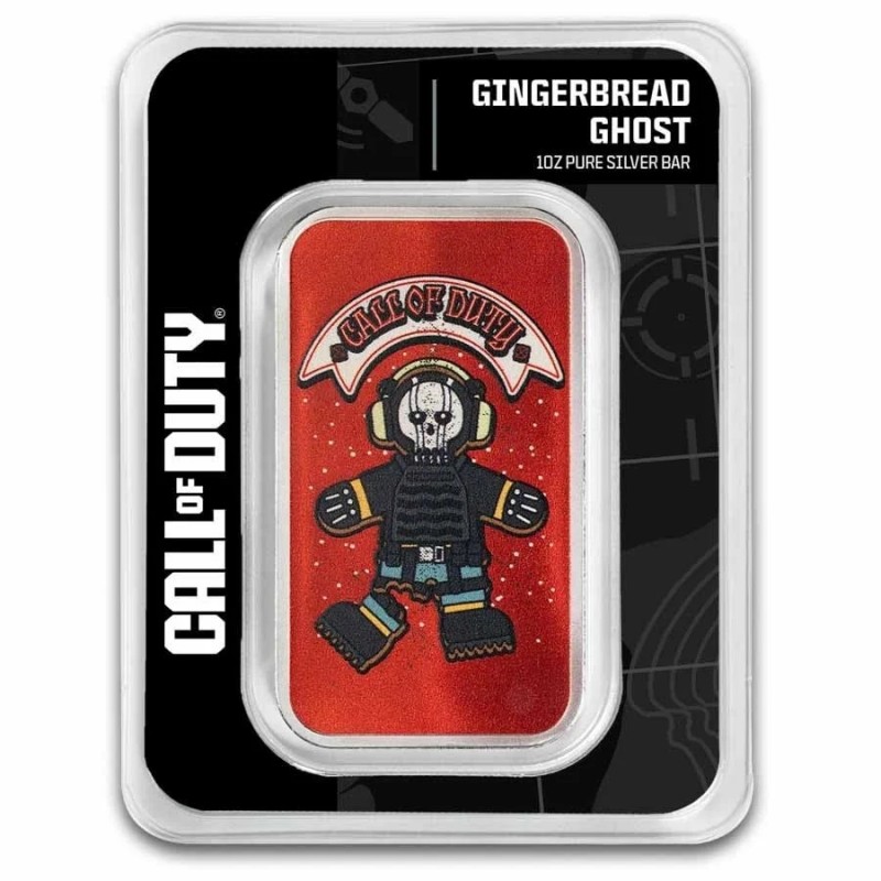 Lingot Pamp Argent 1 Once Call of Duty Gingerbread Ghost 2025 ⏰
