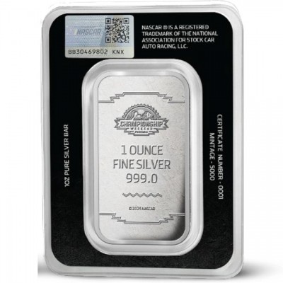 Lingot Nascar Argent 1 Once Coupe Internationale 2025 ⏰