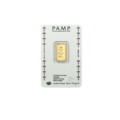 Lingot Pamp Or 5 Grammes 999/1000 Croix du christianisme ⏰