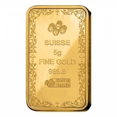 Lingot Pamp Or 5 Grammes 999/1000 Croix du christianisme ⏰