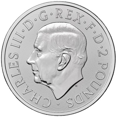 GRANDE BRETAGNE 2 Pounds Argent 1 Once Lion et Aigle 2026 ⏰