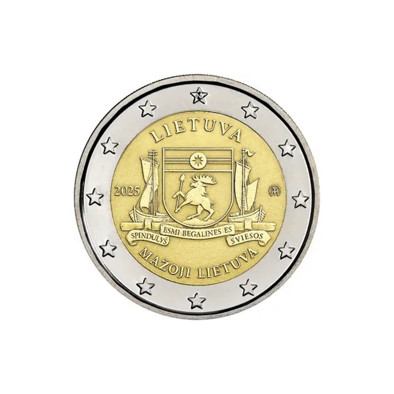 LITUANIE 2 Euro Lituanie Mineure 2025 UNC