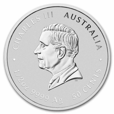 AUSTRALIE 50 Cents Argent 1/2 Once Couleur Année du Cheval 2026 ⏰