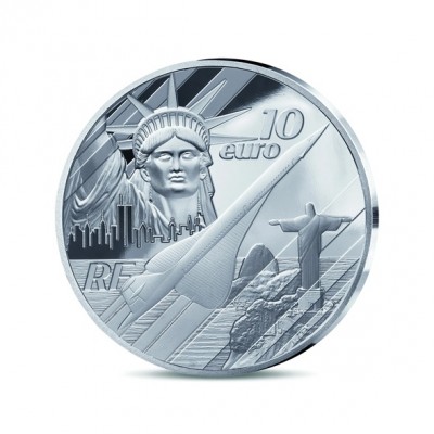 FRANCE 10 Euro Argent 50 Ans de mise en service du Concorde BE 2026 ⏰