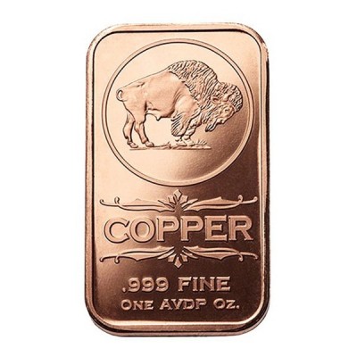 Lingot Cuivre 1 Once Buffalo