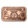 Lingot Cuivre 1 Once Billet 2 Dollars