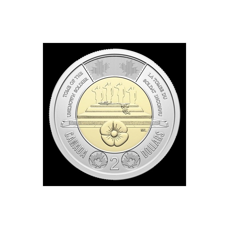 CANADA 2 Dollars Hommage au Soldat Inconnu 2025
