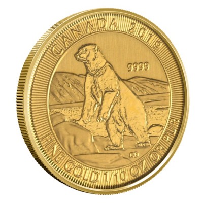 CANADA 5 Dollars Or 1/10...