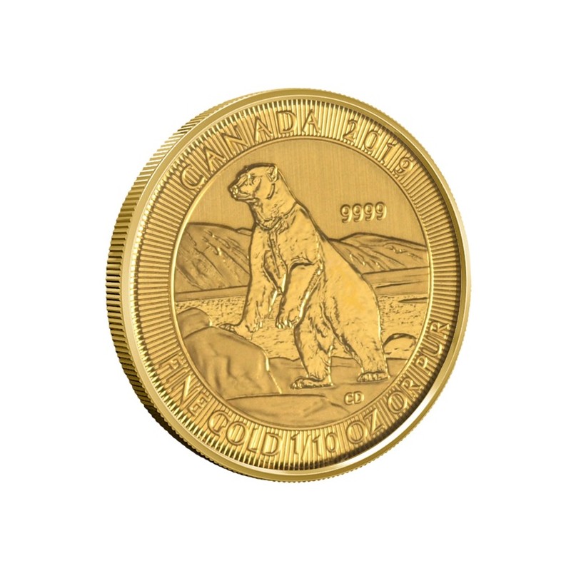 CANADA 5 Dollars Or 1/10 Once Ours Polaire 2019