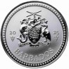 BARBADE 1/2 Dollar Argent 1 Once Trident 2025 ⏰
