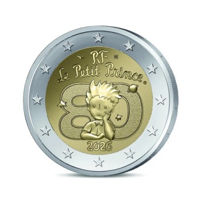 FRANCE 4 x 2 Euro Blister le Petit Prince 2026