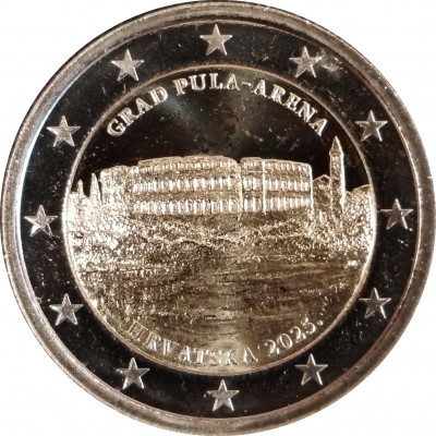 CROATIE 2 Euro Ville de...