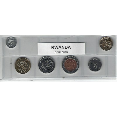 Rwanda série de 6 pièces de...