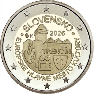 SLOVAQUIE 2 Euro Trencin 2026