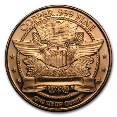 Médaille Cuivre 1 Once Mercury