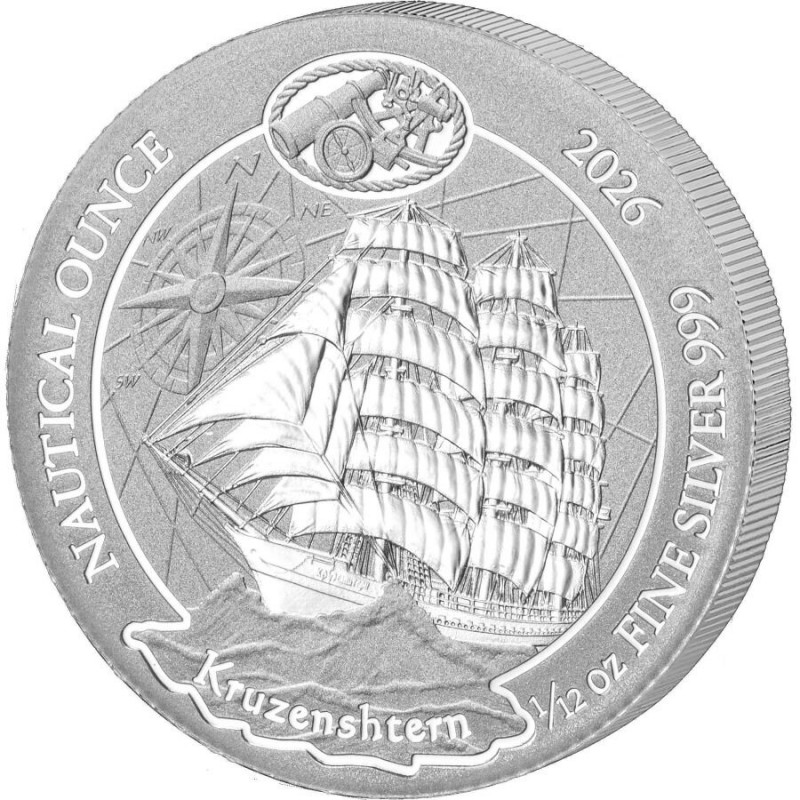 RWANDA 10 RWF Argent 999/1000 1/12 Once Kruzenshtern 2026