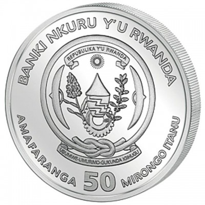 RWANDA 50 RWF Argent 999/1000 1 Once Kruzenshtern 2026