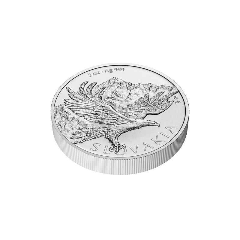 NIUE 5 Dollars Argent 2 Onces Aigle Slovaque 2026 ⏰