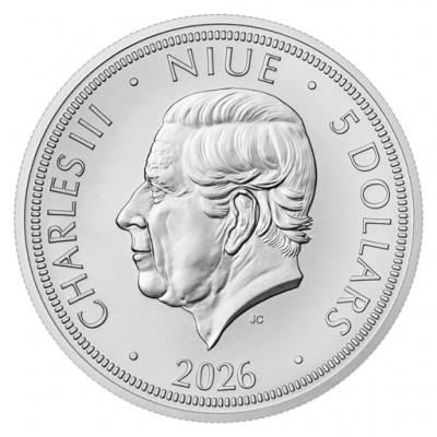 NIUE 5 Dollars Argent 2 Onces Aigle Slovaque 2026 ⏰