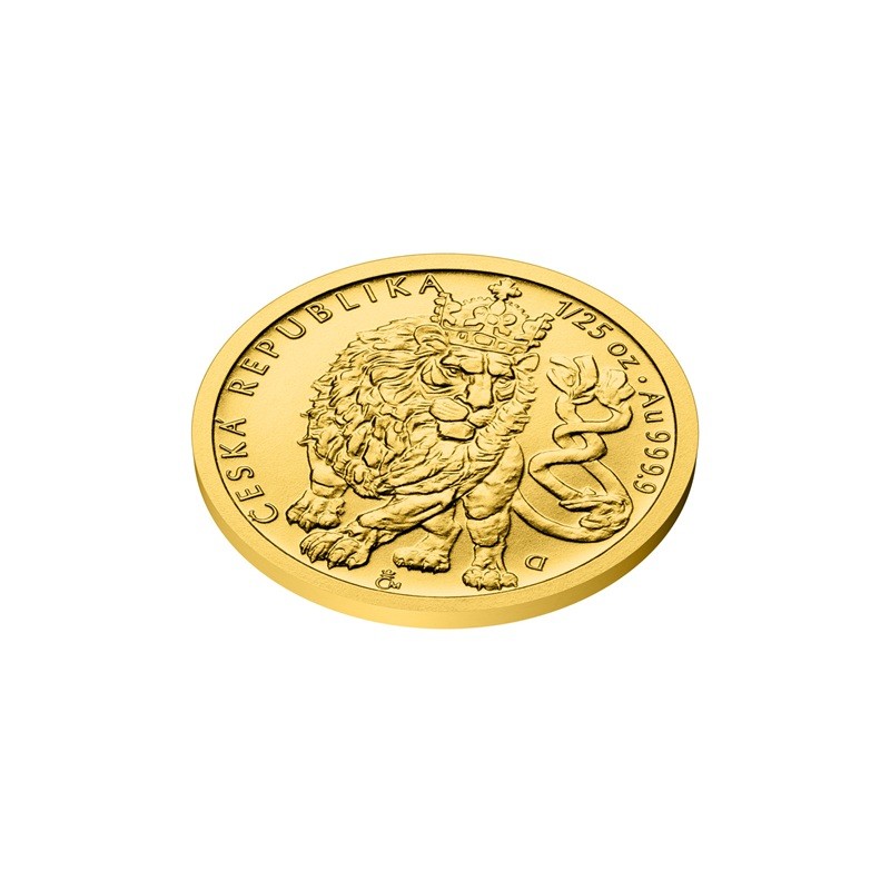 NIUE 5 Dollars Or 1/25 Once Lion Tchèque 2026 ⏰