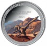 CONGO 20 Francs Argent Couleur 1 Once Vie Préhistorique Velociraptor Mongoliensis 2025