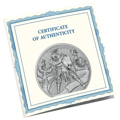 NIUE 2 Dollars Argent 1 Once Sir Perceval 2026 ⏰