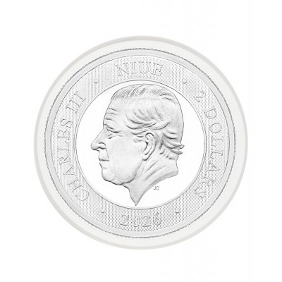 NIUE 2 Dollars Argent 1 Once Croix du Sud 2026 ⏰