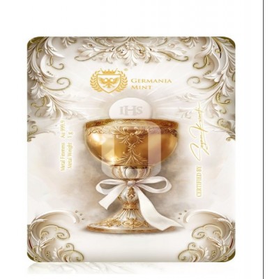 Germania Mint Lingotin Or 1 Gramme 999/1000 Première Communion I ⏰
