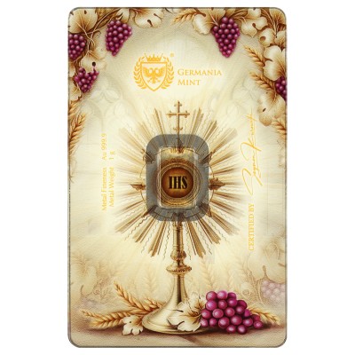 Germania Mint Lingotin Or 1 Gramme 999/1000 Première Communion II ⏰