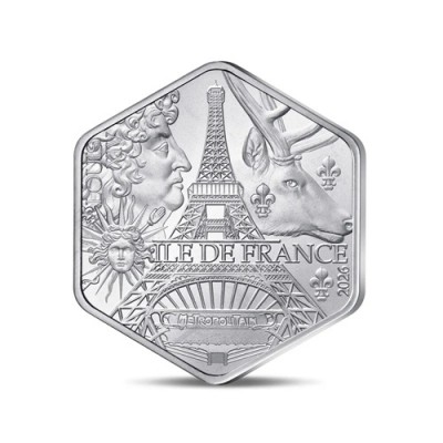 FRANCE 10 Euro Argent Hexagonale Ile de France 2026 ⏰