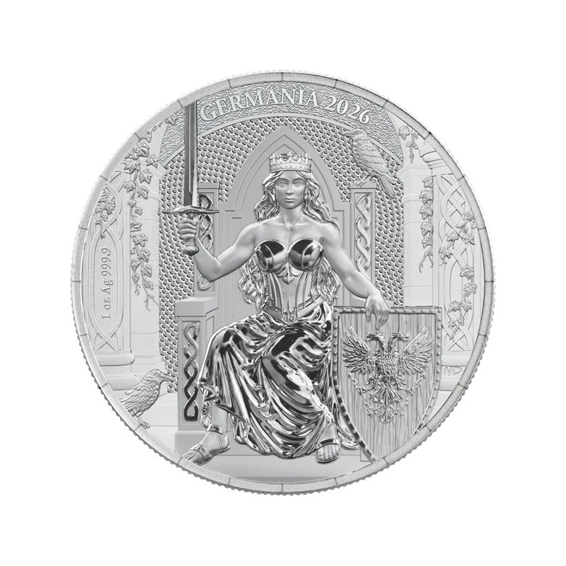 Médaille 5 Mark argent 1 Once Germania 2026 ⏰