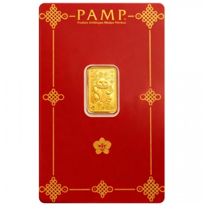 PAMP Lingot Or 2,5 gr Chat porte-bonheur ⏰