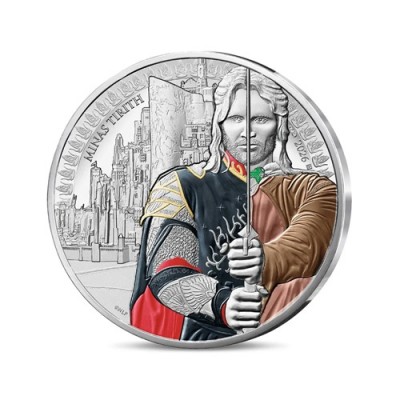 FRANCE Seigneur des Anneaux 50 EURO ARGENT Aragorn et Minas Tirith 2/4