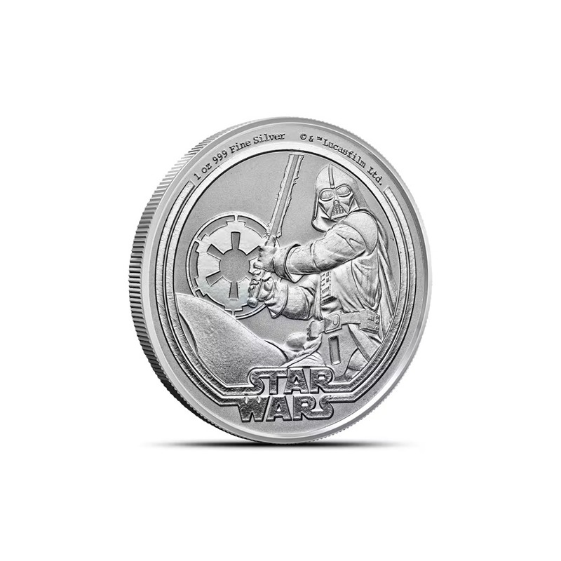 NIUE 2 Dollars Argent 1 Once Star Wars Dark Vador 2026 ⏰