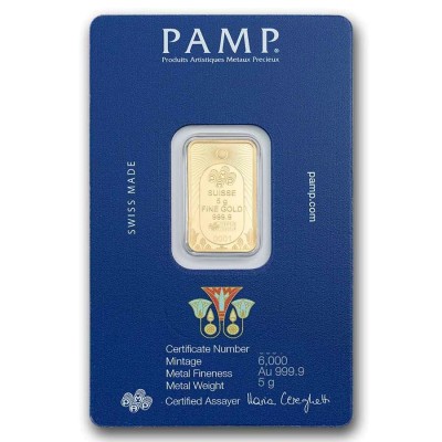 PAMP Lingot Or 5 gr Scarabée Porte-Bonheur