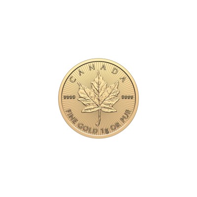 CANADA Maple Leaf 50 Cent 1 gramme or 2026