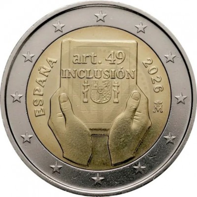 ESPAGNE 2 Euro Inclusion 2026