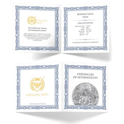 GERMANIA 5 Marks Argent 1 Once Bödvar saga : Loss 2026 ⏰