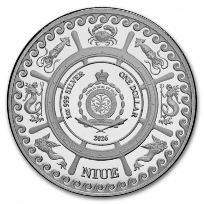 NIUE 1 Dollar Argent 1 Once Kraken 2026